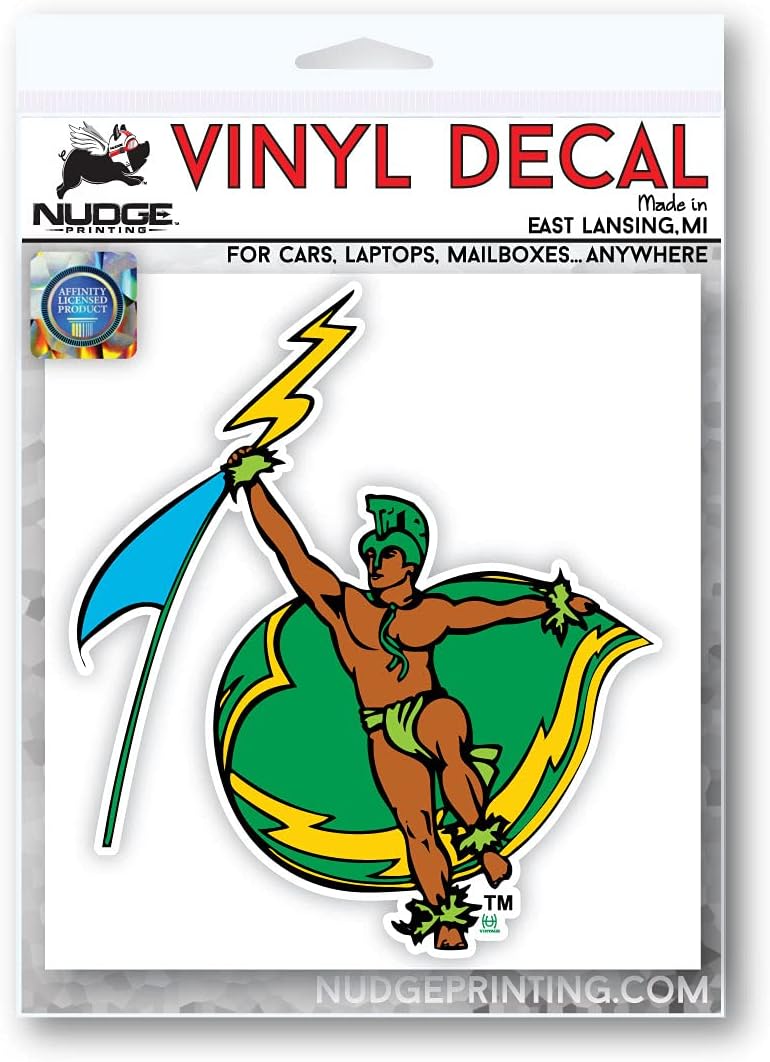 Nudge Printing University of Hawaii Rainbow Warriors Vintage Warrior Logo Weatherproof Vinyl Sticker Car Decal from - Image 2